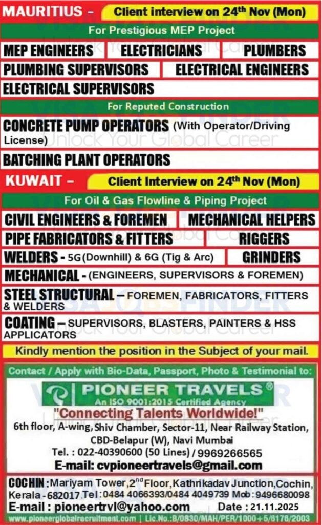 Jobs-in-Mauritius-for-Electricians-Plumbers-Operators