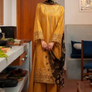 3 Piece - Digital Printed Embroidered Suit - 42601771